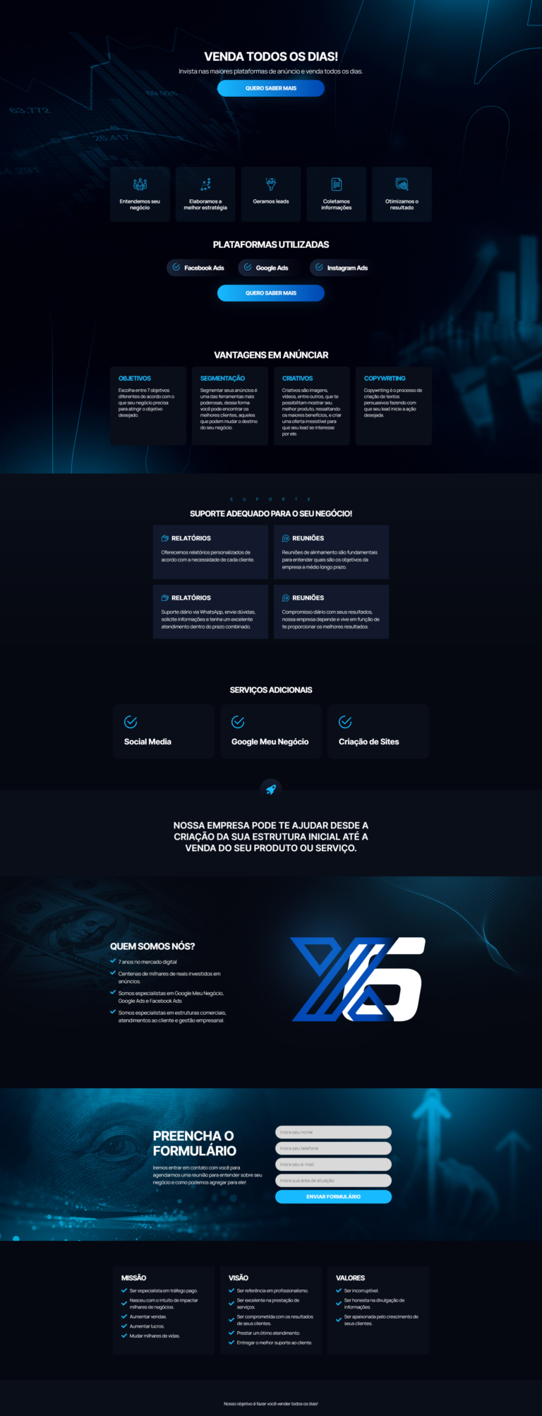 Landing Page - Agência X6
