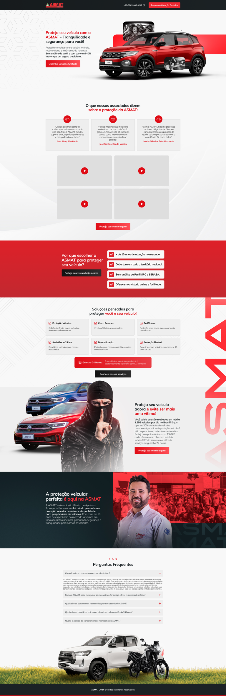 Landing Page - Asmat Seguros